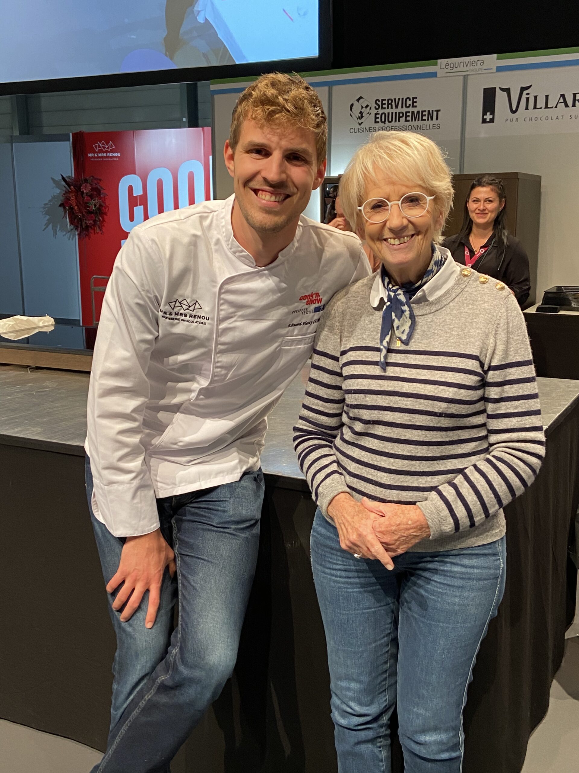 Mercotte de l'émission "Le meilleur pâtissier" aux côtés d'Edouard Mercotte de l'émission "Le meilleur pâtissier" aux côtés d'Edouard